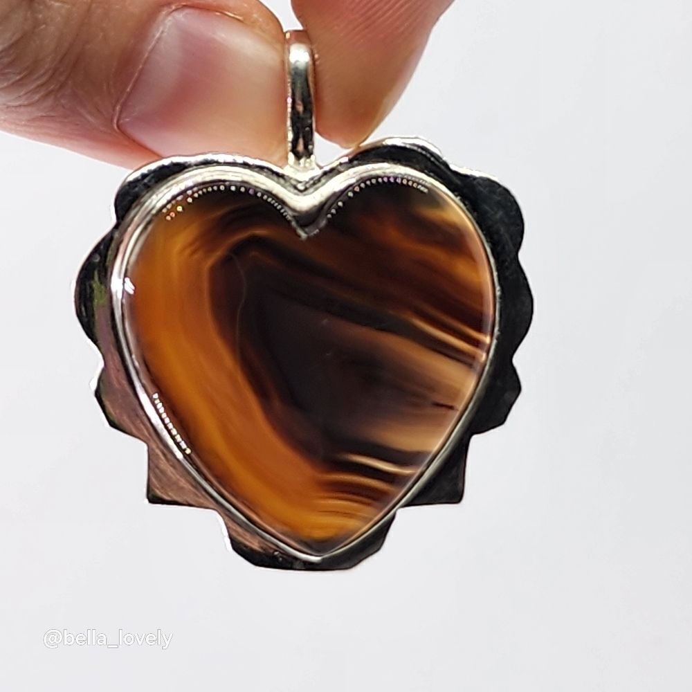 Montana Agate Handmade Pendant Jewelry  Gift Present 1.77"